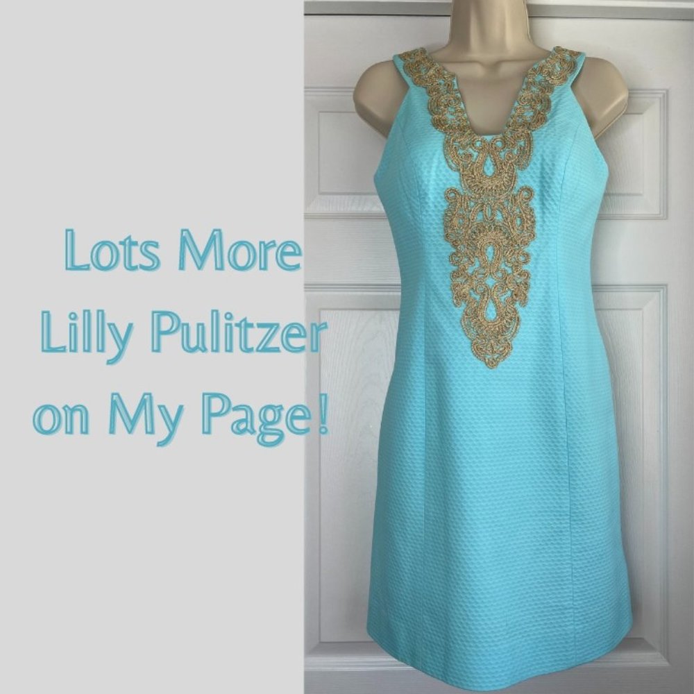 Lilly Pulitzer NWOT Serene Blue Suzette Shift Dress Size 0